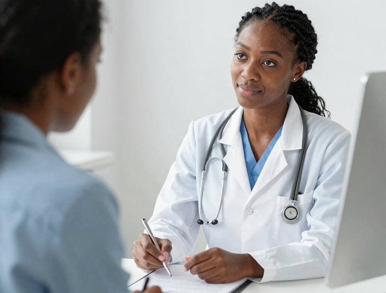 A professional therapist preparing the open system colon hydrotherapy machine for a client.