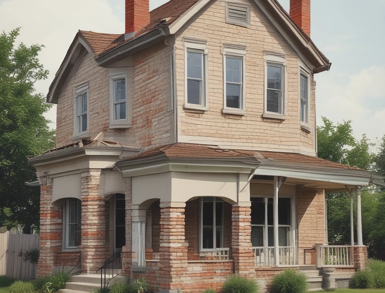 Inspector examining a home's foundation with a flashlight.