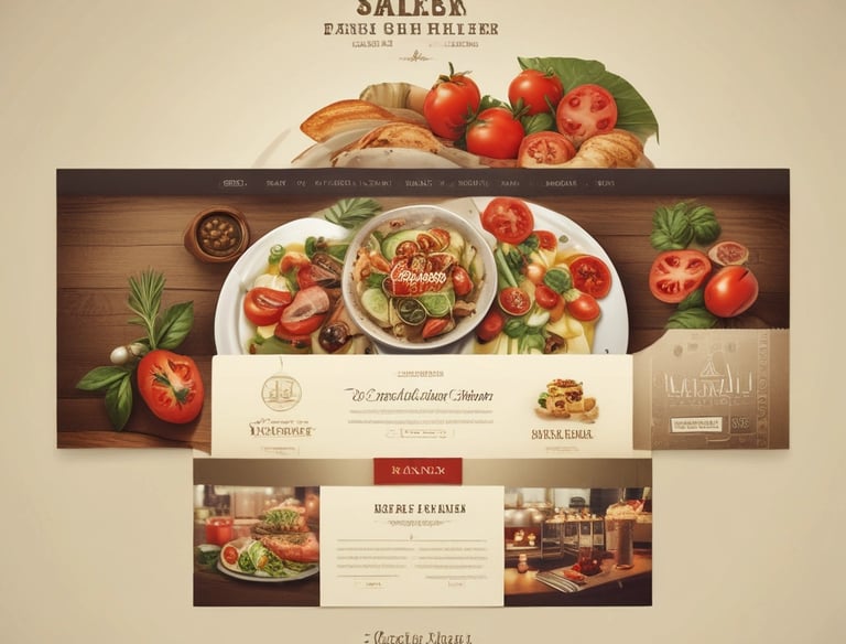 Modern workspace with laptop coding a website interface.