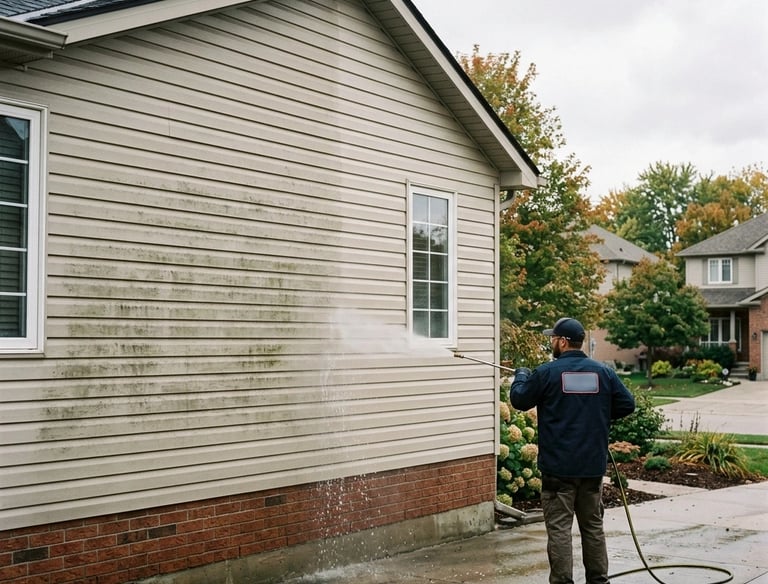 House Siding Power Washing by TN Professional Services