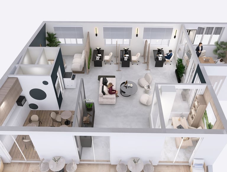 Modélisation 3d réaliste Agence d'architecture