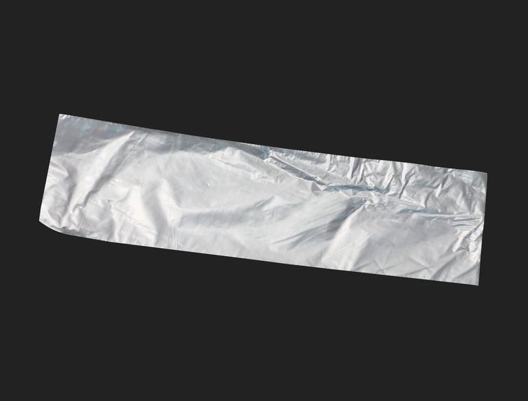 Saco transparente para colocar talher
