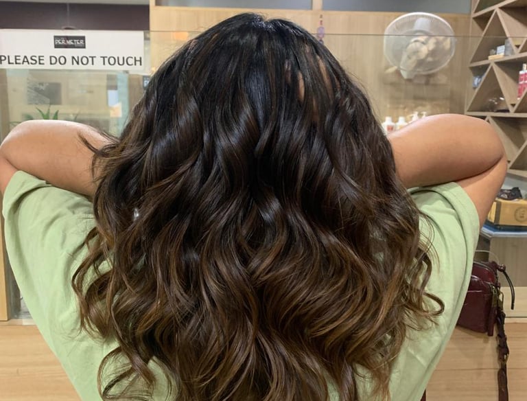 Professional hair styling and coloring services Salon Perimeter