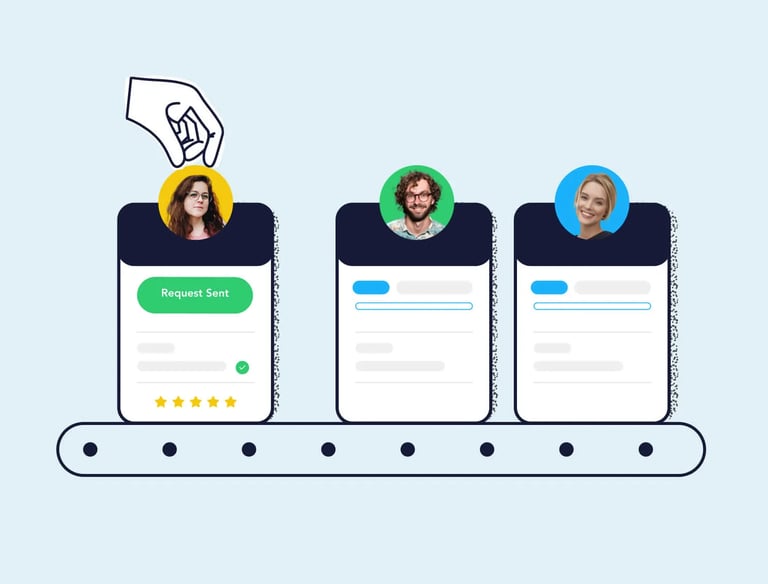 an illustration showcasing linkedin automation.