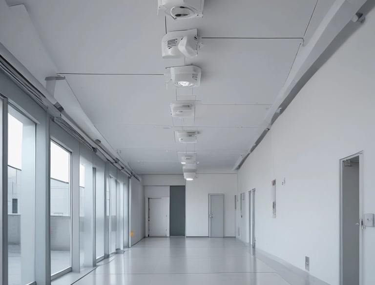 a man riding a skateboard down a street next to tall buildings