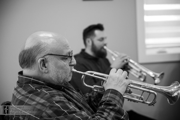 Blue Shoes Trumpet section 2024