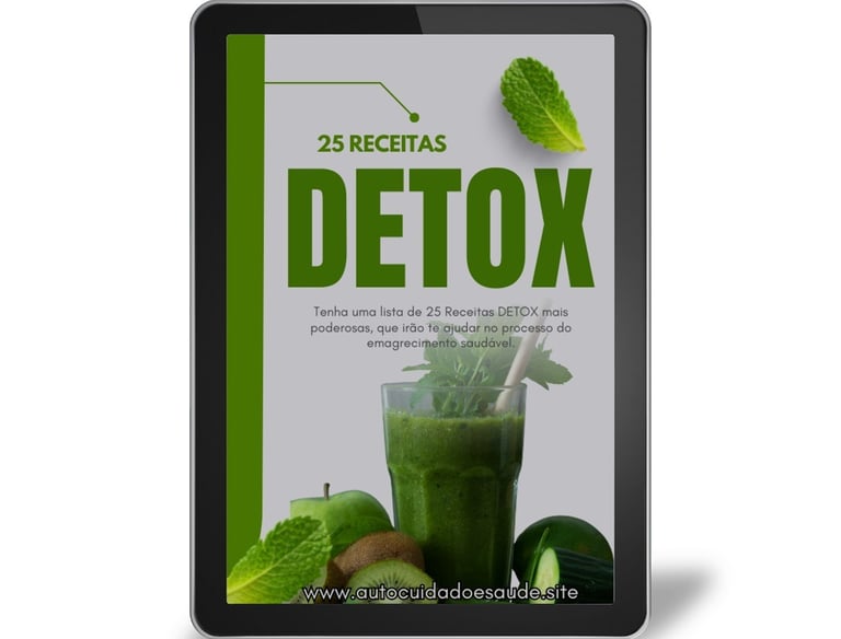 📖 25 Receitas Detox: Limpe Seu Corpo, Aumente Sua Energia e Emagreça com Saúde!