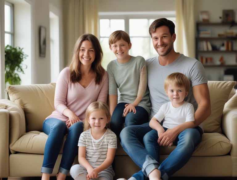 A person is sitting at an outdoor table in a co-working space, using a laptop. They appear focused as they work, with headphones on. The space has large windows with visible signage advertising development, people, and ideas, as well as social media symbols.
