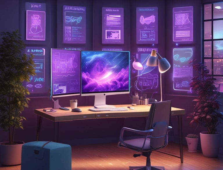 A team collaborating on software development.