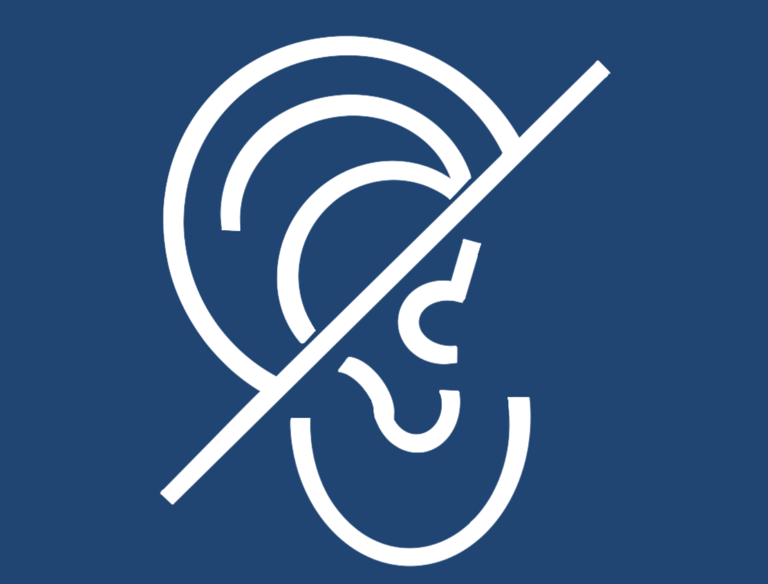 An icon representing hearing disability