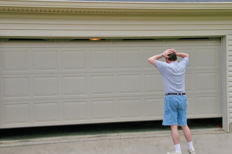 quick garage door fix