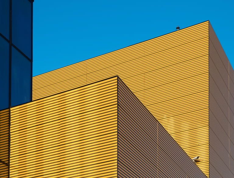 yellow / gold building