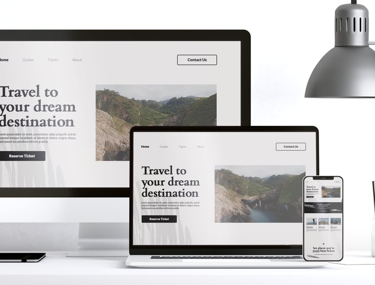 Creazione siti web professionali per PMI Torino visualizzati su diversi dispositivi