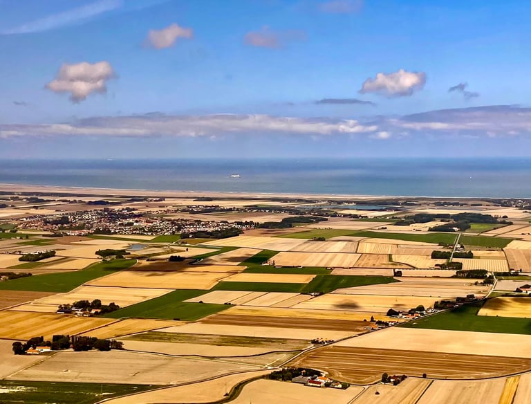 Voyage vers Dunkerque en ULM