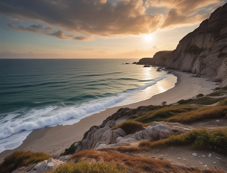 Experienced sailors navigating a sailboat through gentle waves under a clear sky.