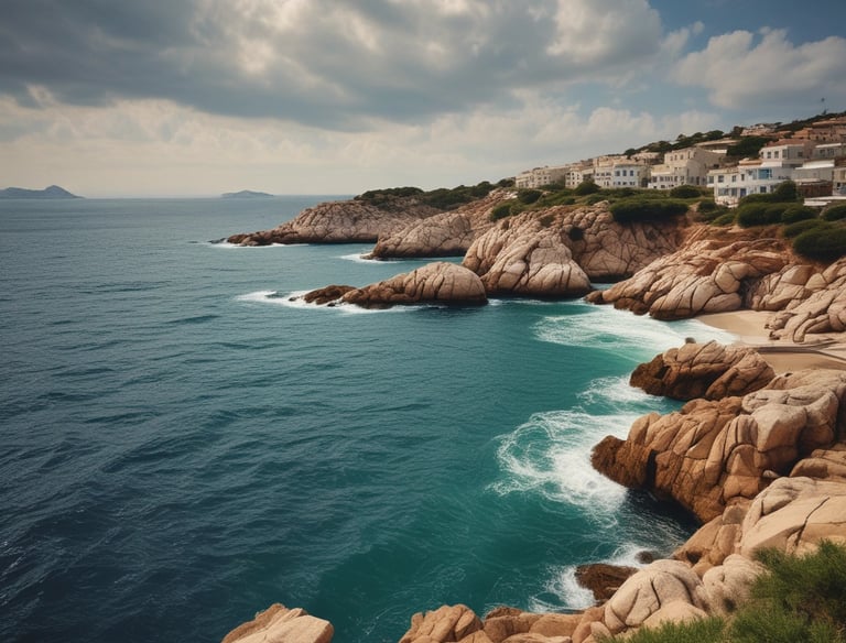 A cozy sailboat deck at sunset, with people relaxing after a day on the water.