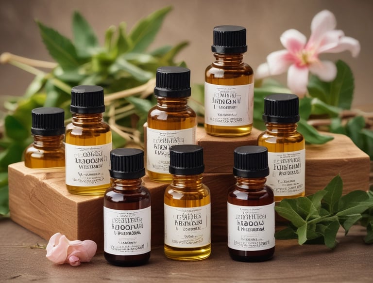 A serene massage room with elegant decor.