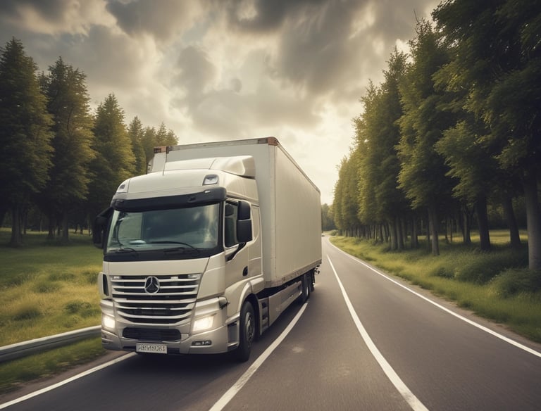 Multiple stacked shipping containers in various colors, including red, green, blue, and orange. The containers are branded with names such as Hapag-Lloyd and China Shipping, and they are stacked on a freight train.