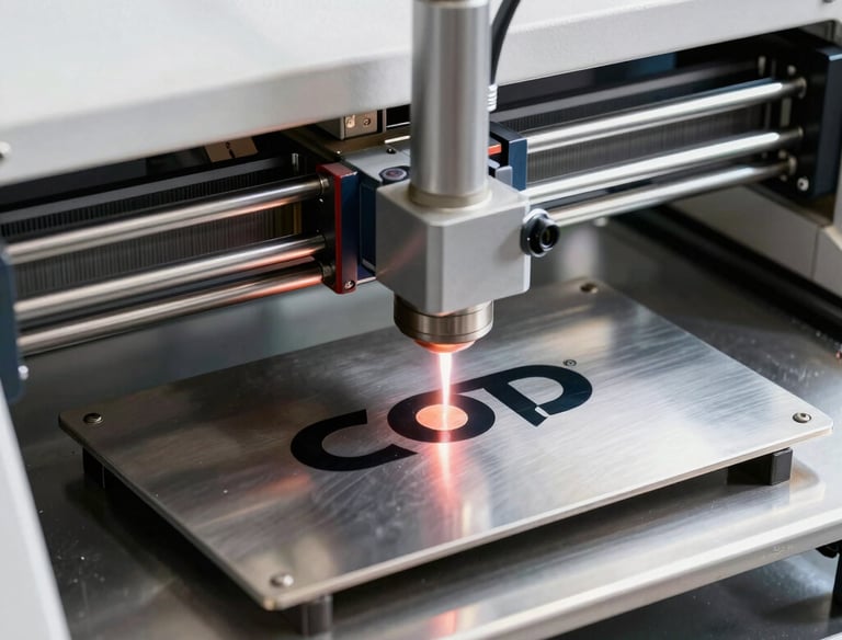 Close-up of a technician assembling custom branded speakers in a factory setting.