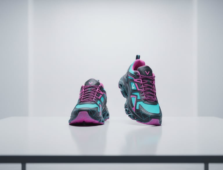 Footwear prototyping by Cavity Studios creating final shoe samples with precision fit and crafted de