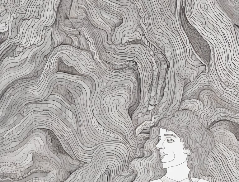 Three pieces of paper arranged vertically feature the words 'dialectical', 'behaviour', and 'therapy'. The background is a plain light gray.