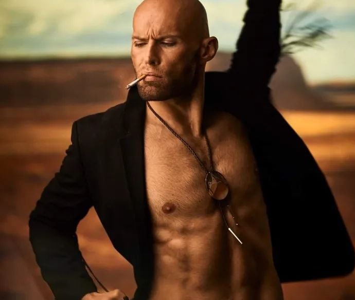 Elizabeth Lotz (Liz Lotz) art director fashion storyteller artist western photoshoot male cowboy model Nicolaas Swart