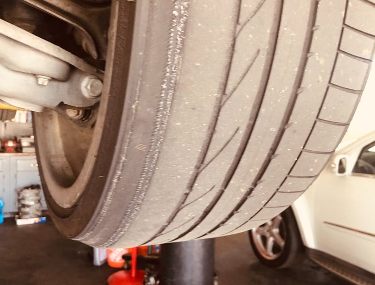 tire inspection before wheel alignment
