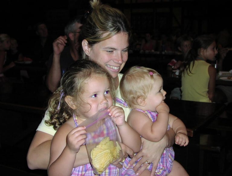 Kimberly Bergman with her daughters, Emily and Sarah