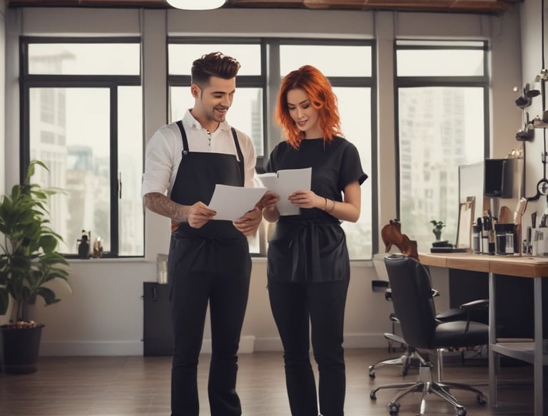 Group of students collaborating on a project with smiles and focus.