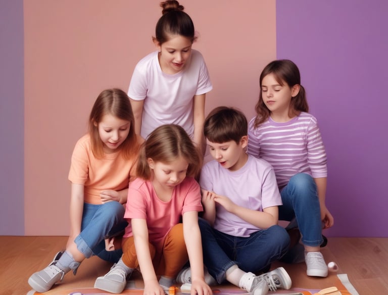 A vibrant children's clothing collection showcasing playful designs.