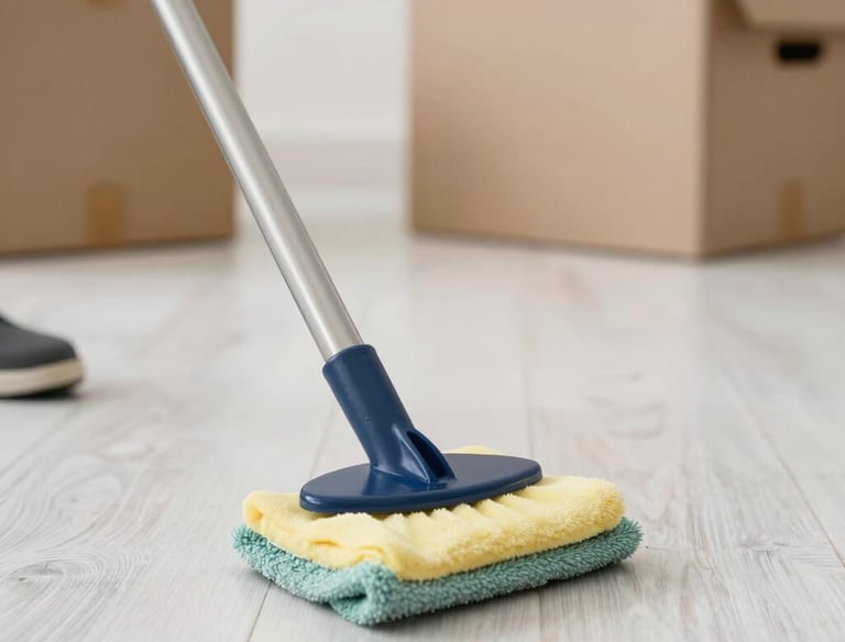 A team of professional cleaners sanitizing a vacation home with care.