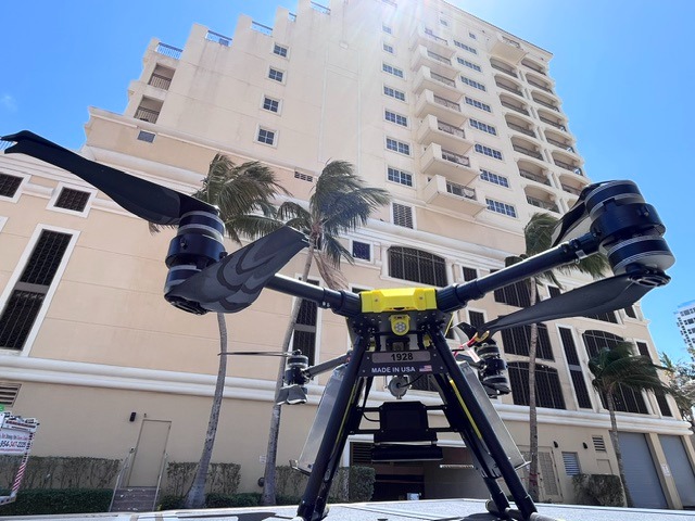DRONE HOTEL FACADE AND WINDOW CLEANING FORT LAUDERDALE 