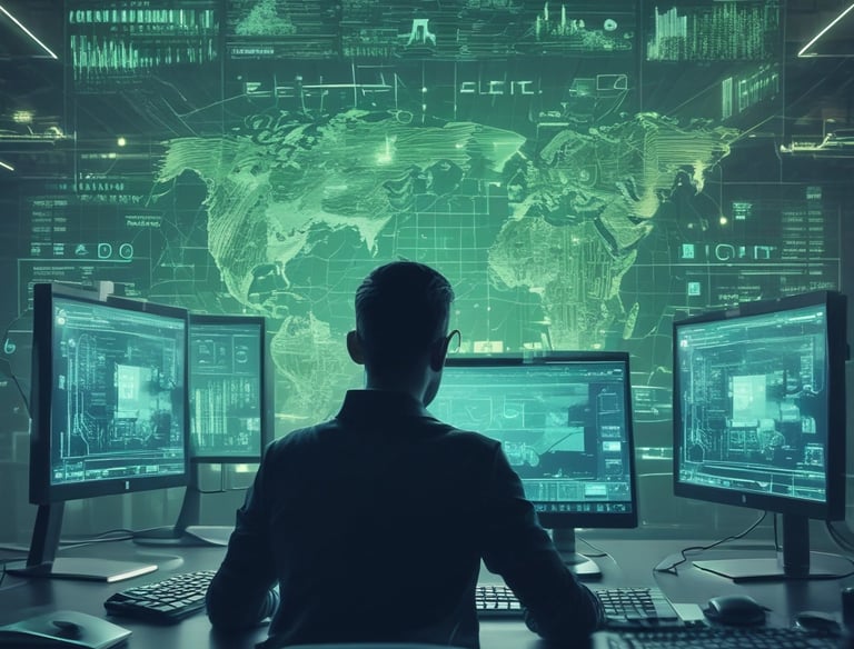 A wooden framed artwork displaying the word 'Digital' in blue letters set against a muted green background. Vertical panels in the background contain various combinations of letters and phonetic symbols in blue on a beige surface.