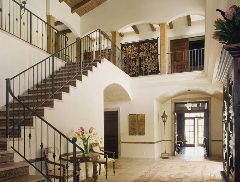 painted villa interior