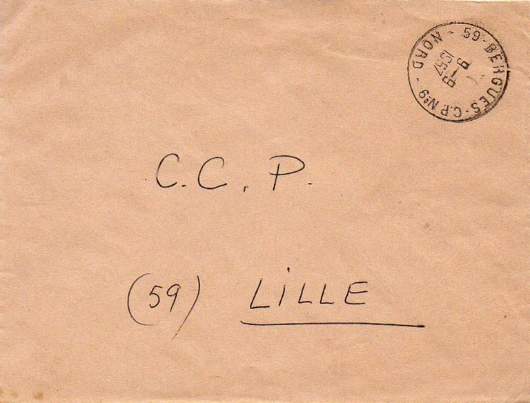 Dienstbrief von QUAËDYPRE (CP Nr. 9) nach LILLE.