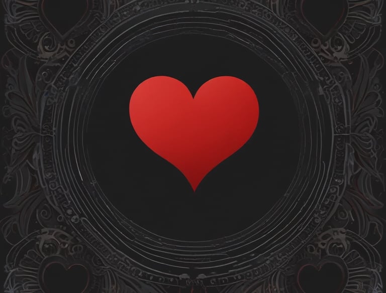 Icon representing emotional connection with a heart and sound waves.