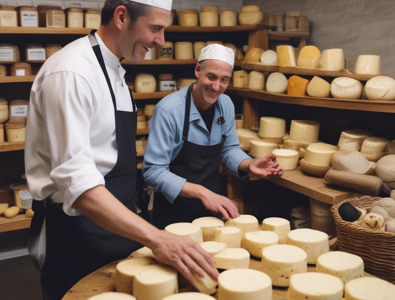 A laptop displaying a wireframe design for a website. The screen shows multiple pages with sections labeled for a landing page, product details, and about information. The background contains a blurred backpack.
