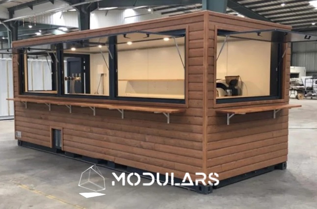 Modulo comercial tienda heladeria cafeteria lavanderia restaurante oficina barberia local modular C9