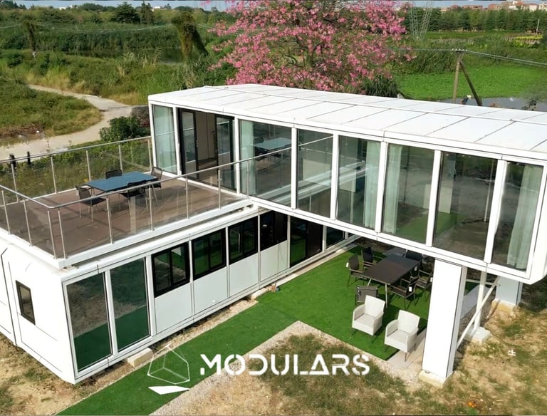 Vivienda modular casa modular prefabricada dos pisos personalizable Modulo prefab Modulars España VE