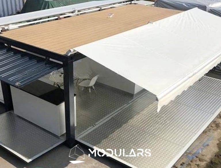 Modulo comercial tienda heladeria cafeteria lavanderia restaurante oficina barberia local modulars