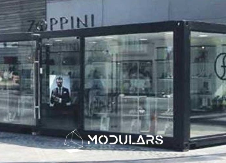 Modulo comercial tienda heladeria cafeteria lavanderia restaurante oficina barberia local modular MC