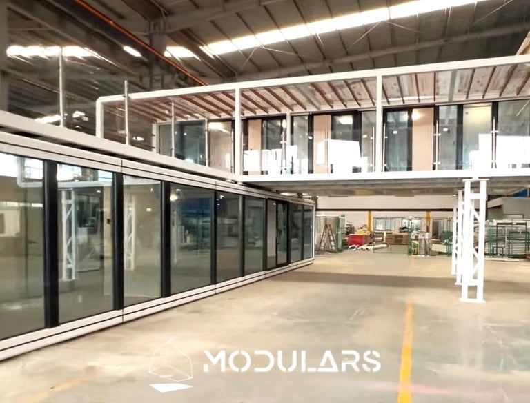 Vivienda modular casa modular prefabricada dos pisos personalizable Modulo prefab Modulars España V2
