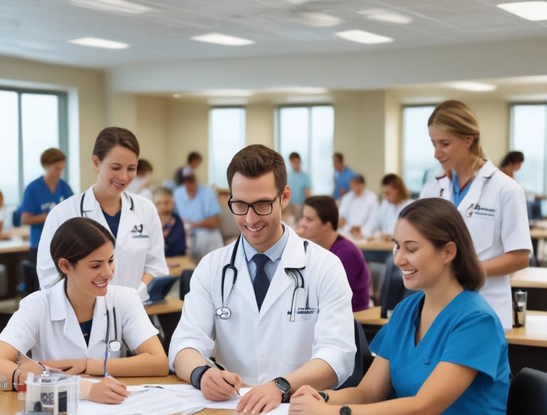 A workshop featuring a man in a hooded outfit working at a cluttered workbench. The space is equipped with various tools hanging on a pegboard, industrial equipment, tires, and a metal table. The lighting is subdued, with fluorescent fixtures providing illumination.