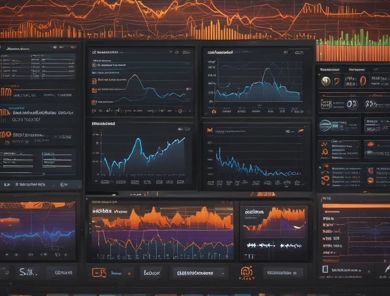 A large building complex features modern architecture with a prominent sign for Mangga Dua Square on top. The structure is designed with glass windows and an orange accent wall. An elevated pedestrian walkway crosses in front of the buildings.