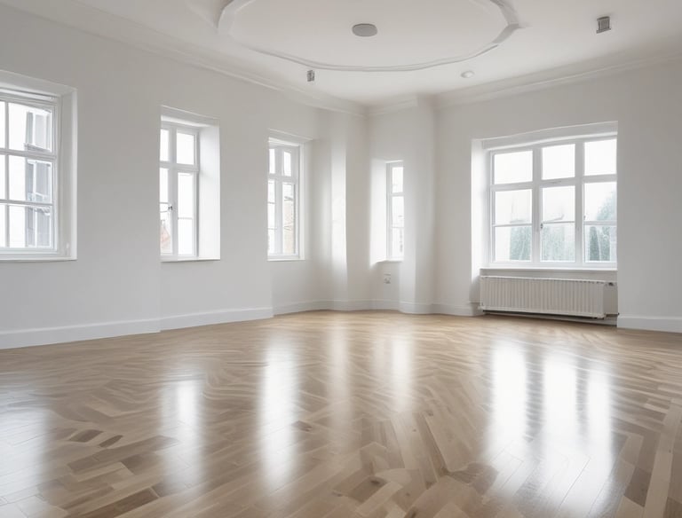 A clean office space showcasing the results of professional cleaning.