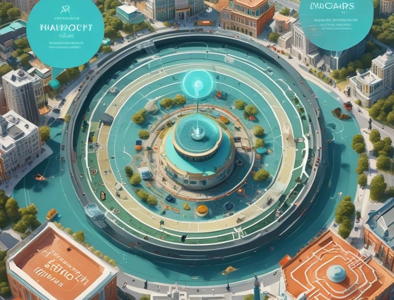 A visual representation of GPS technology in action.