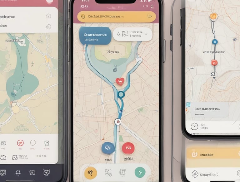An engaging scene of diverse people using the app.