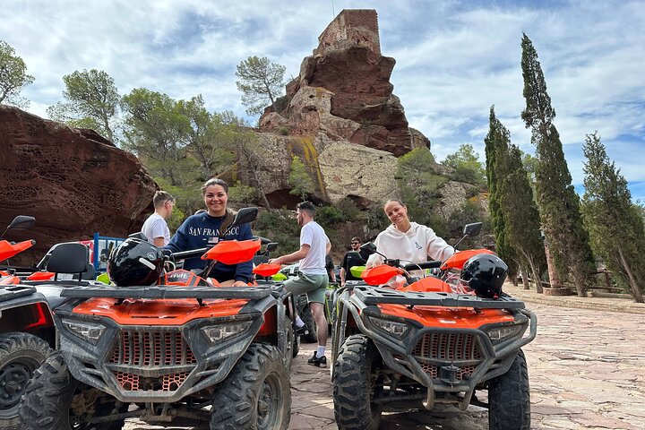 quads safari tours from salou to Mont Roig Red Mountain