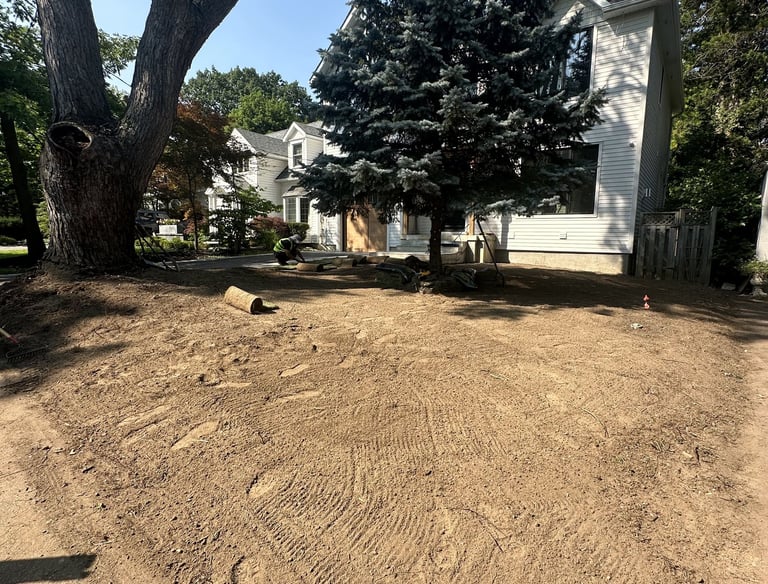 Topsoil preparation before installing fresh sod