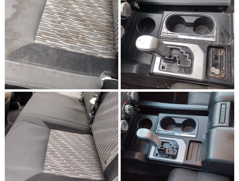 seat and cup holder cleaning